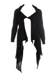 Sisley Gilet Noir Cardigan Fil