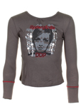 Ddp T-shirt / Top Gris Manche 