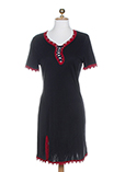 Gattina Nuit Noir Chemise De N