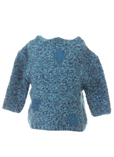 3 Pommes Pull Turquoise Col Ro