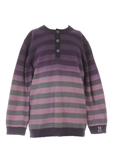 3 Pommes Pull Violet Col Rond 