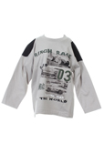 3 Pommes Pull Gris Col Rond Ga