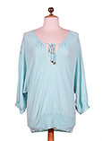 Oxbow Pull Turquoise Col V Fem