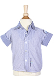 3 Pommes Chemise Bleu Manche C
