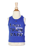 3 Pommes T-shirt / Top Bleu De