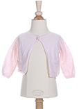 Lili Gaufrette Gilet Rose Pale