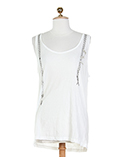 Ikks T-shirt / Top Blanc Casse
