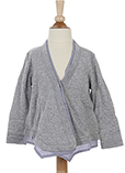 Ikks Gilet Gris Chine Cardigan