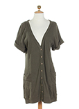 Sandwich Gilet Vert Cardigan F