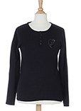 Corleone Pull Noir Col Rond Ga