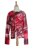 Mdp T-shirt / Top Rouge Manche