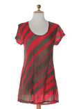 Lauren Vidal Tunique Rouge Tun