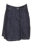 Escada Jupe Bleu Fonce Jupe Mi
