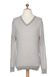 Geox Pull Gris Col V Homme