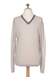 Geox Pull Beige Col V Homme