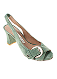 Pura Lopez Chaussure Vert Sand