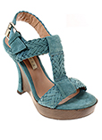 Pura Lopez Chaussure Turquoise