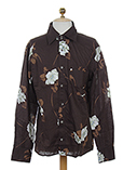 New Man Chemise Marron Manche 