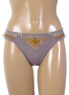 EMPREINTE Lingerie GRIS Strings/Tanga FEMME (photo) EMPREINTE Lingerie GRIS Strings/Tanga FEMME (photo)