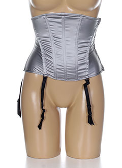 IMPLICITE Lingerie GRIS Guêpière & porte-jarretelle FEMME (photo) IMPLICITE Lingerie GRIS Guêpière & porte-jarretelle FEMME (photo)