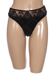 SECRET D'EVA Lingerie NOIR Strings/Tanga FEMME (photo) SECRET D'EVA Lingerie NOIR Strings/Tanga FEMME (photo)