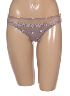SECRET D'EVA Lingerie GRIS Strings/Tanga FEMME (photo) SECRET D'EVA Lingerie GRIS Strings/Tanga FEMME (photo)